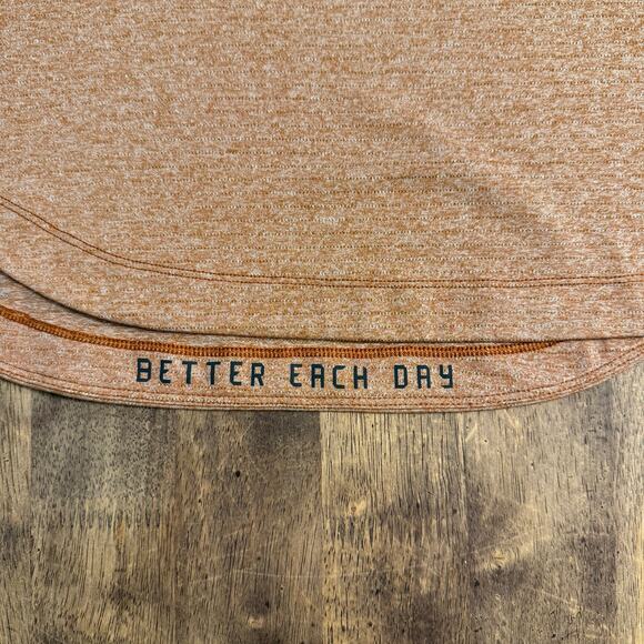 Lululemon Drysense Training Short Sleeve Heathered Butternut Brown Men’s Size S - Picture 5 of 9